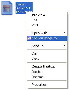 Picture of the right click menu.